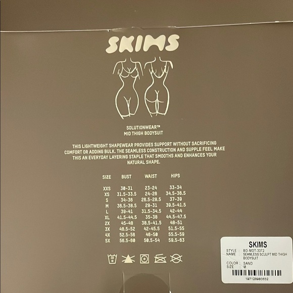 SKIMS Mid Thigh Bodysuit - SAND - Picture 1 of 6